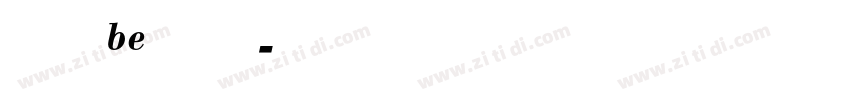 bodoniBE medium字体转换